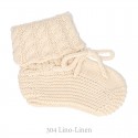 BABY ARAN STICTH COTTON BOOTIES BY CONDOR.