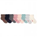 BABY NON-SLIP TERRY COTTON SOCKS WITH PATTERNED CUFF BY CONDOR.