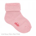 BABY NON-SLIP TERRY COTTON SOCKS WITH PATTERNED CUFF BY CONDOR.