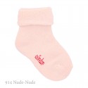 BABY NON-SLIP TERRY COTTON SOCKS WITH PATTERNED CUFF BY CONDOR.