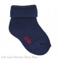 BABY NON-SLIP TERRY COTTON SOCKS WITH PATTERNED CUFF BY CONDOR.