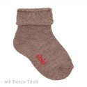 BABY NON-SLIP TERRY COTTON SOCKS WITH PATTERNED CUFF BY CONDOR.