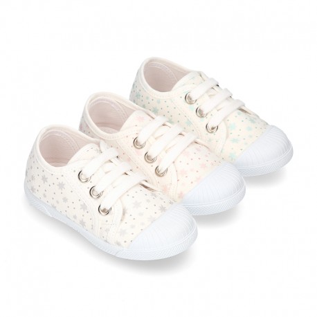 New little ATRO Cotton canvas Sneaker shoes with toe cap for kids.