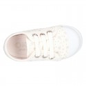 New little ATRO Cotton canvas Sneaker shoes with toe cap for kids.