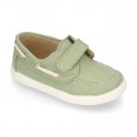 Cotton Canvas Boat shoes laceless for kids.