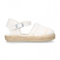 New Little Canvas espadrille shoes with LACES design.