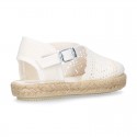 New Little Canvas espadrille shoes with LACES design.