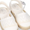 New Little Canvas espadrille shoes with LACES design.