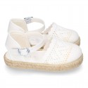 New Little Canvas espadrille shoes with LACES design.