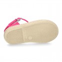 Little Girl Canvas espadrille shoes with color LACES design.