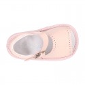 Patent leather Sandal shoes for babies.