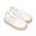 MAHON design Canvas Girl Valenciana style espadrille shoes.