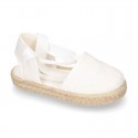 MAHON design Canvas Girl Valenciana style espadrille shoes.