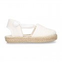 MAHON design Canvas Girl Valenciana style espadrille shoes.