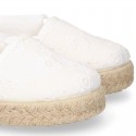 MAHON design Canvas Girl Valenciana style espadrille shoes.