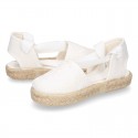 MAHON design Canvas Girl Valenciana style espadrille shoes.