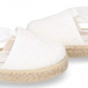 MAHON design Canvas Girl Valenciana style espadrille shoes.