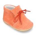 Little Baby Bear Safari boots in suede leather and seasonal colors.