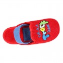 CARS print Terry cloth Home shoes with elastic strap.