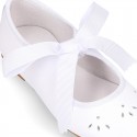 Girl PEARL nappa leather little Mary Jane shoes angel style.