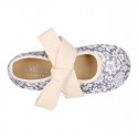 LINEN canvas kids Bamba type espadrille shoes with laces.