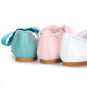 Girl soft nappa leather little Mary Jane shoes angel style with new design.