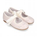 Girl SOFT Nappa leather little Mary Jane shoes angel style.