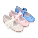 Girl SOFT Nappa leather little Mary Jane shoes angel style.