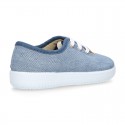 JEANS Cotton canvas kids Bamba shoes.