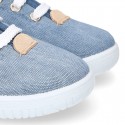 JEANS Cotton canvas kids Bamba shoes.