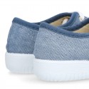 JEANS Cotton canvas kids Bamba shoes.