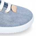 JEANS Cotton canvas kids Bamba shoes.