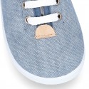 JEANS Cotton canvas kids Bamba shoes.