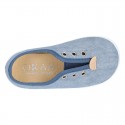 JEANS Cotton canvas kids Bamba shoes.