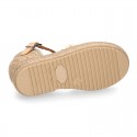 MACRAME design canvas little espadrille style shoes.