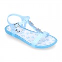 Jelly shoes T-Strap sandal style with GLOSS design.