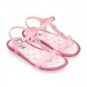 Jelly shoes T-Strap sandal style with GLOSS design.