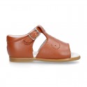 COWHIDE color Nappa leather kids sandal shoes.