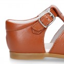 COWHIDE color Nappa leather kids sandal shoes.