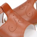 COWHIDE color Nappa leather kids sandal shoes.