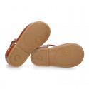 COWHIDE color Nappa leather kids sandal shoes.