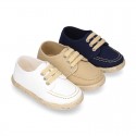 Cotton canvas boat shoes espadrilles style.