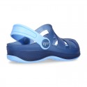 Kids jelly shoes with SURFI CLOG design for beach and pool use.