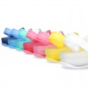 Kids jelly shoes with SURFI CLOG design for beach and pool use.