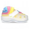 Kids jelly shoes with SURFI CLOG design for beach and pool use.