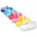 Kids jelly shoes with SURFI CLOG design for beach and pool use.