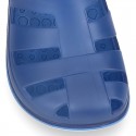 Kids jelly shoes with SURFI CLOG design for beach and pool use.