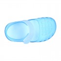 RETRO style kids jelly shoes with hook and loop strap for Beach and Pool.