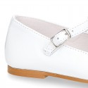 Little T-Strap Mary Jane shoes in EXTRA SOFT NAPPA leather with perforated design.