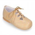 Classic little english style kids shoes in SOFT NAPPA leather.